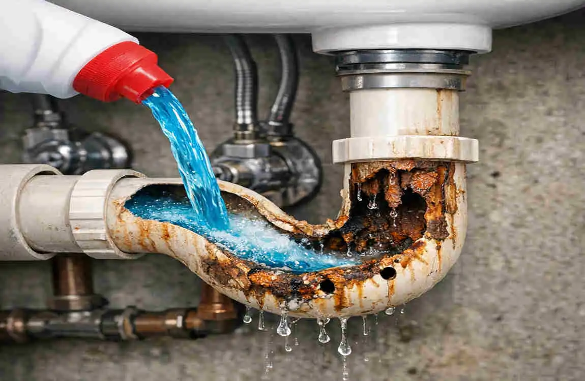 is toilet cleaner bad for pipes