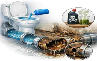is toilet cleaner bad for pipes