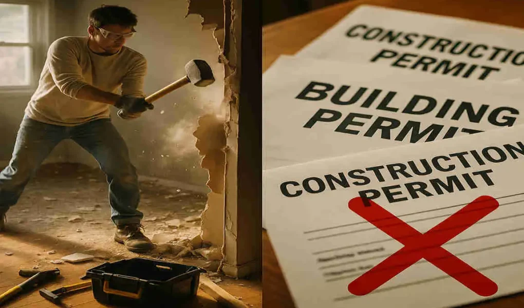 Removing a Wall in Your House Without a Permit: What You Need to Know