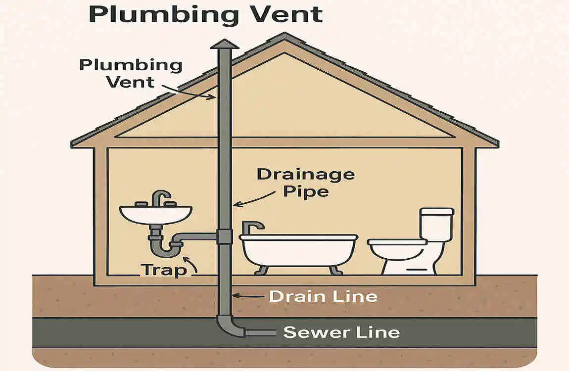 how many elbows can a plumbing vent have