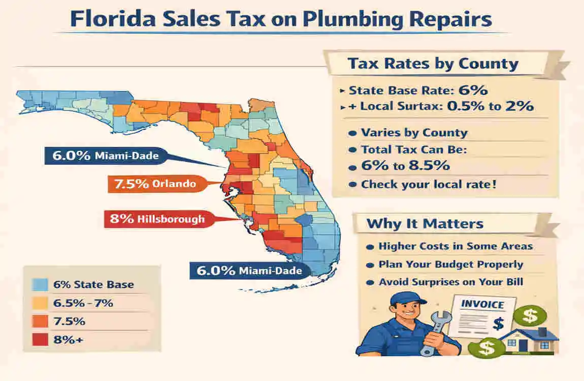 Florida Plumbing Repair Tax Explained: What Homeowners Pay for House Fixes