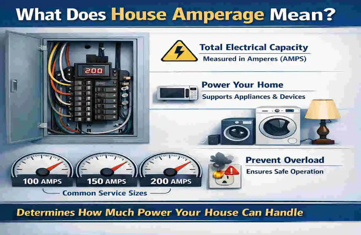 what is the average amperage of a house