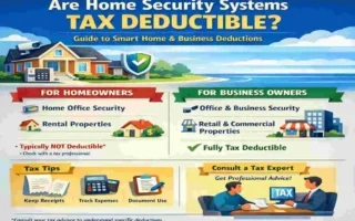 Are Home Security Systems Tax Deductible? Guide to Smart Home & Business Deductions