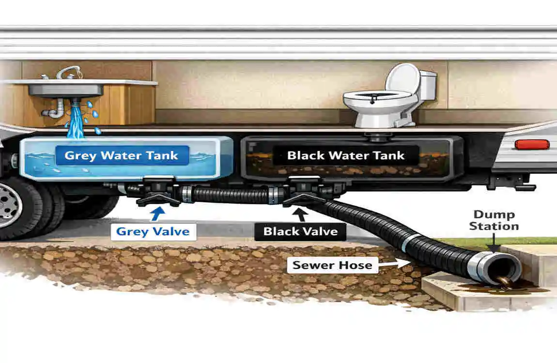 how to connect rv to house sewer