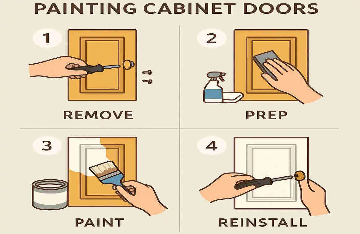 do you paint the inside of cabinets doors