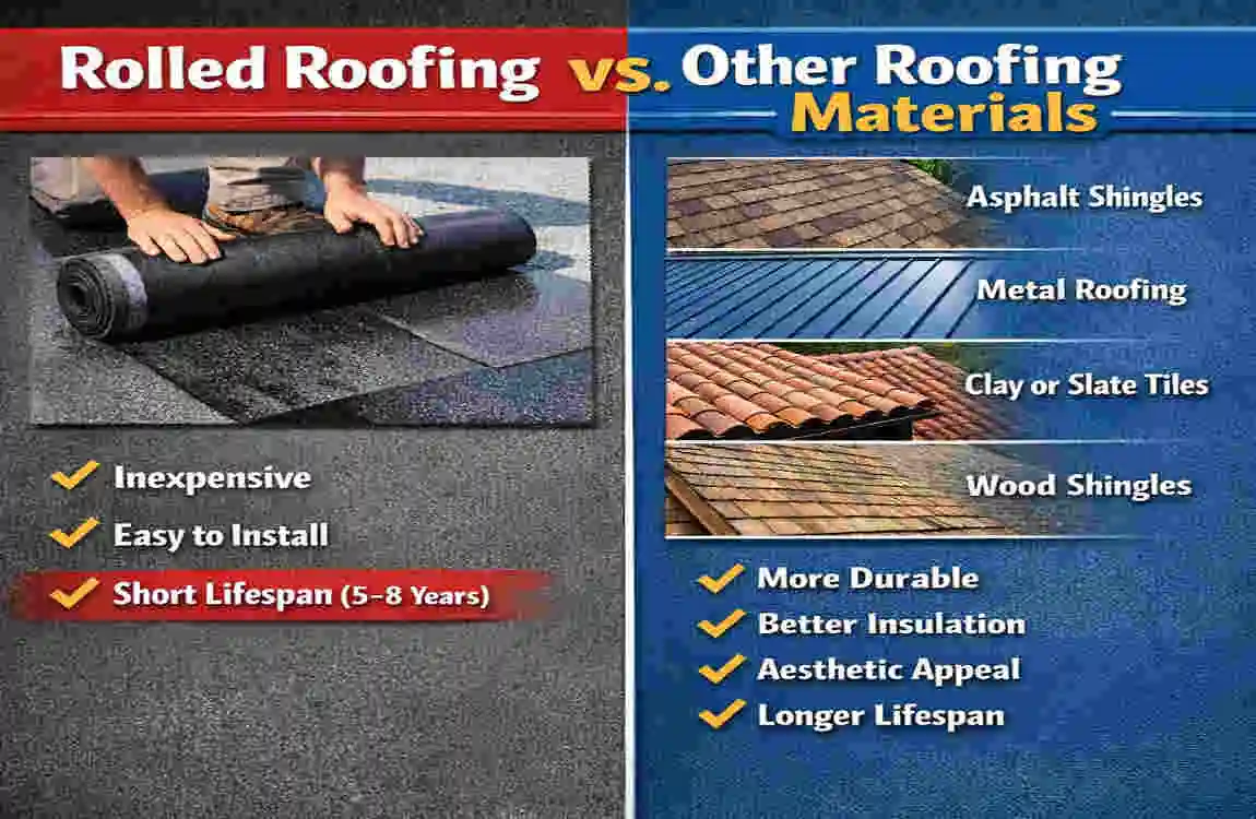 how much does a roll of rolled roofing cost
