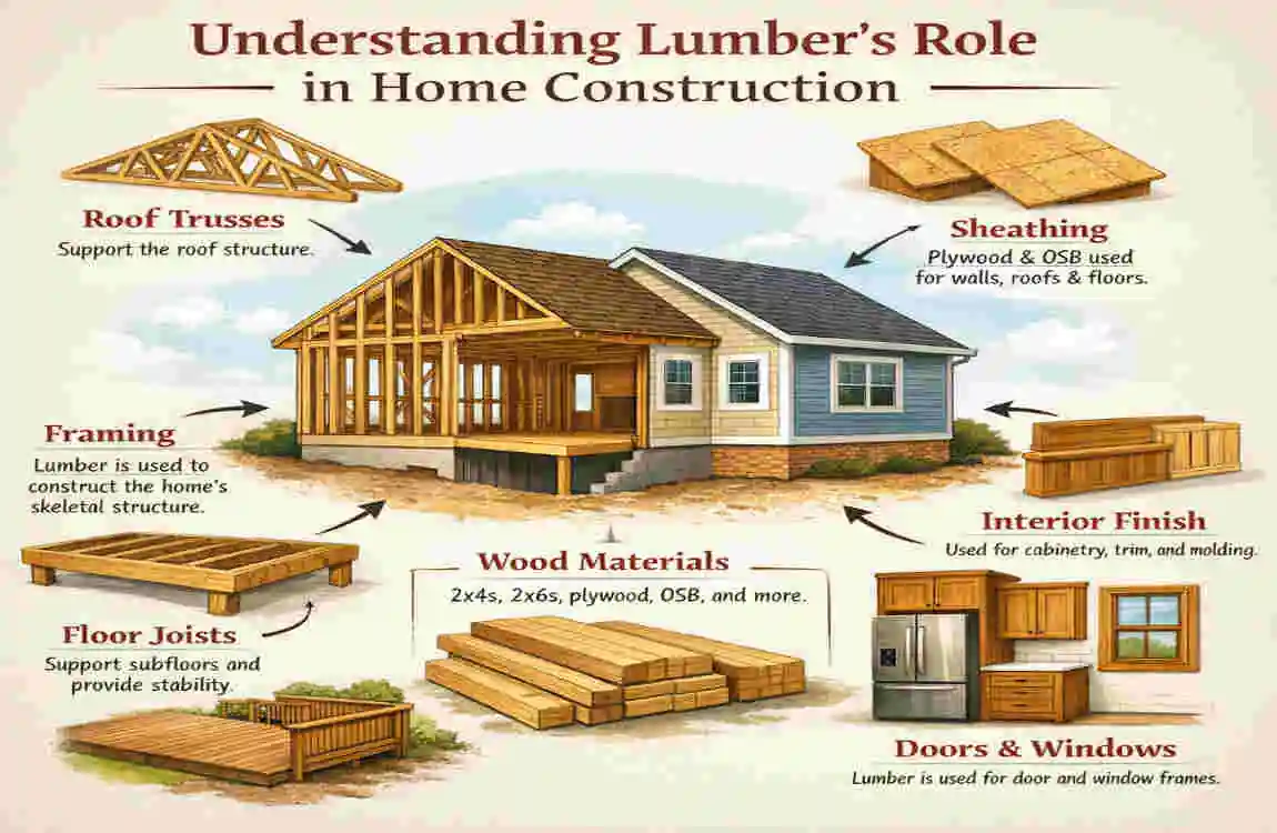 how much lumber is needed to build a house
