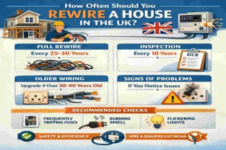 how often should you rewire a house uk