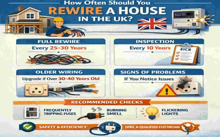 how often should you rewire a house uk