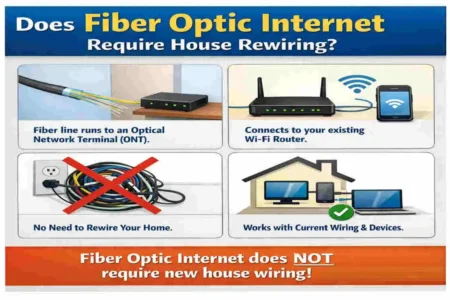 do i need to rewire my house for fiber optic?