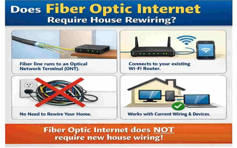 do i need to rewire my house for fiber optic?