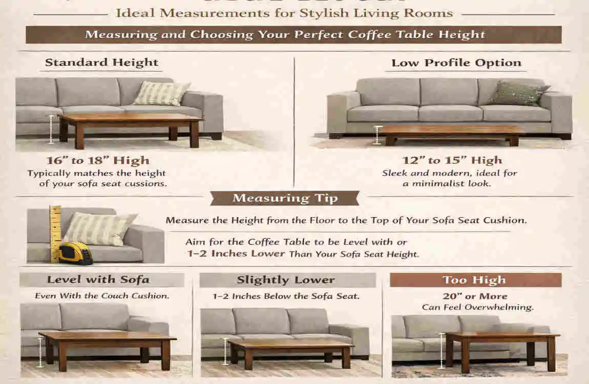 What is a good coffee table height?