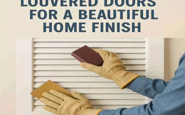 How to Sand Louvered Doors for a Beautiful Home Finish