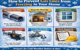 can gas lines freeze in a house