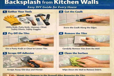 How to Remove Kitchen Backsplash