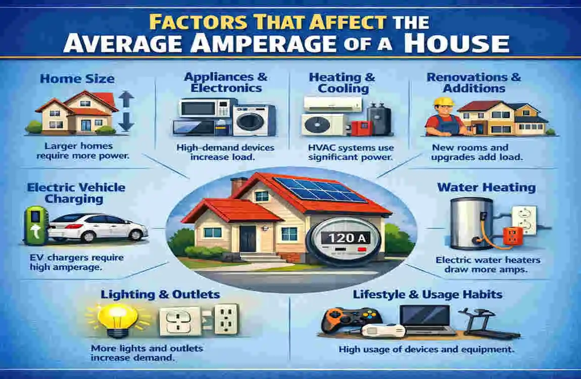 what is the average amperage of a house
