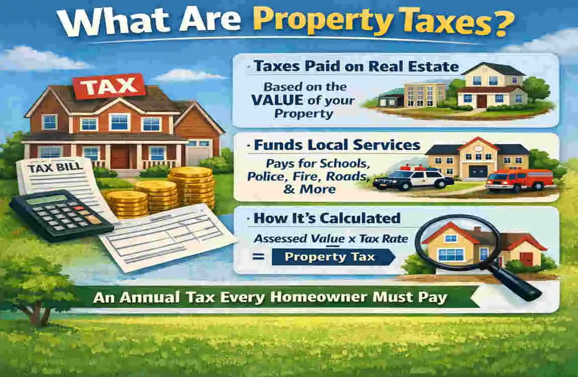 are real estate taxes the same as property taxes