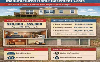 how much does it cost to put a basement under a manufactured home