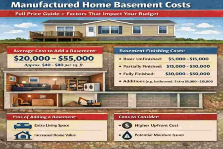 how much does it cost to put a basement under a manufactured home