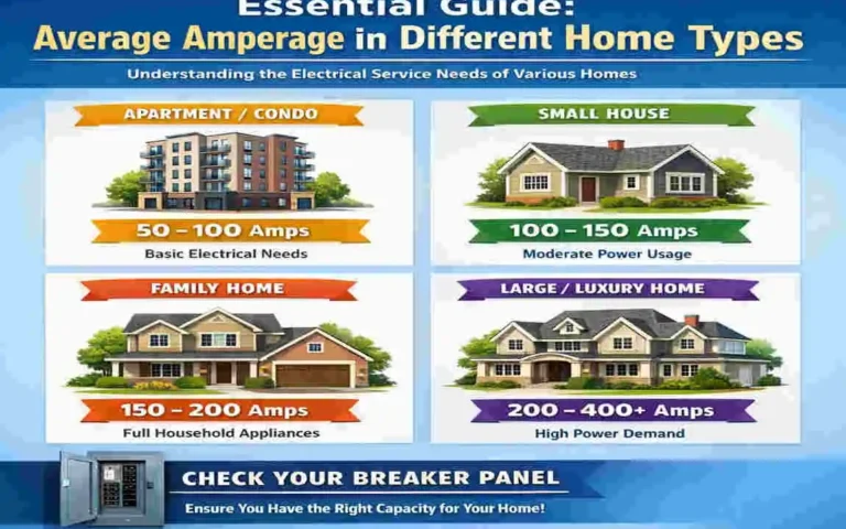 what is the average amperage of a house