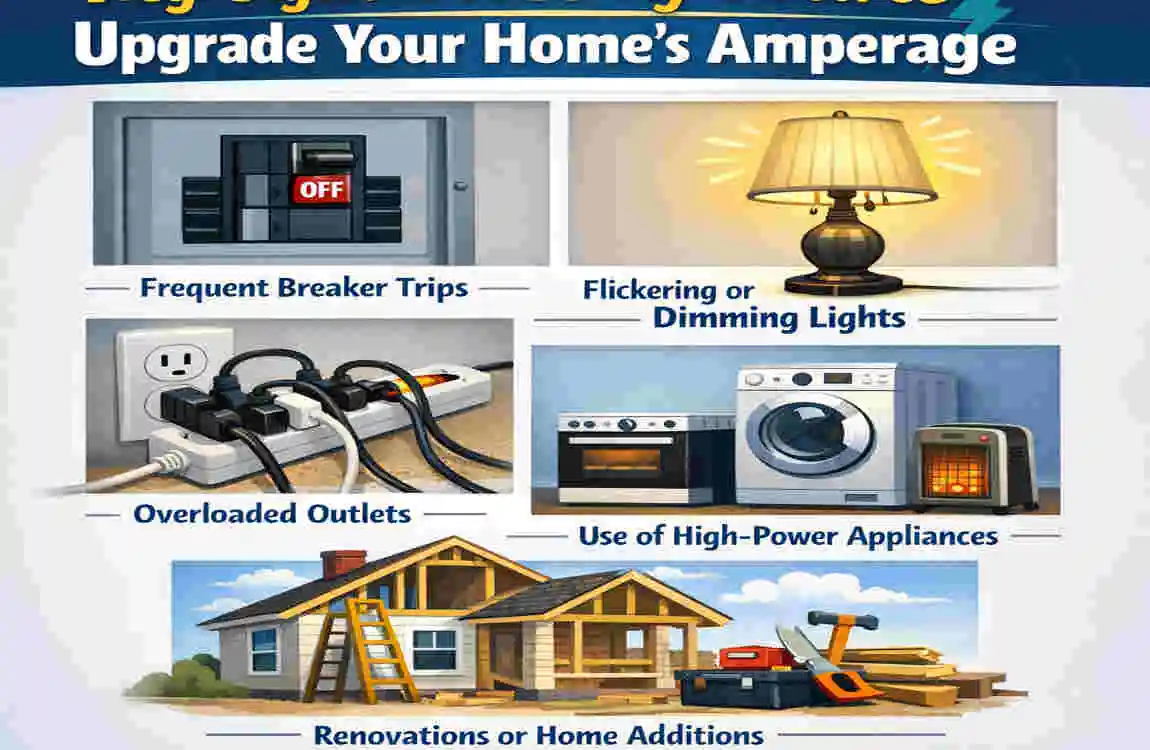 what is the average amperage of a house