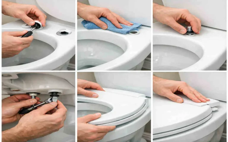 how to change toilet seat with hidden bolts