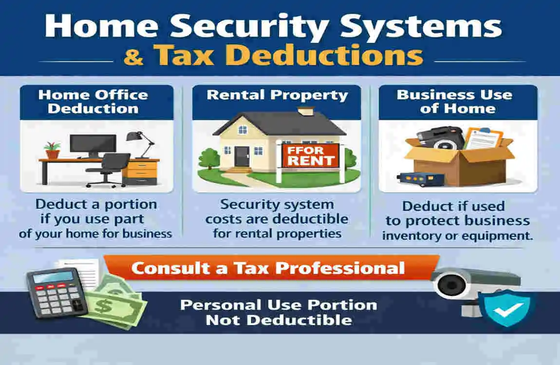 are home security systems tax deductible