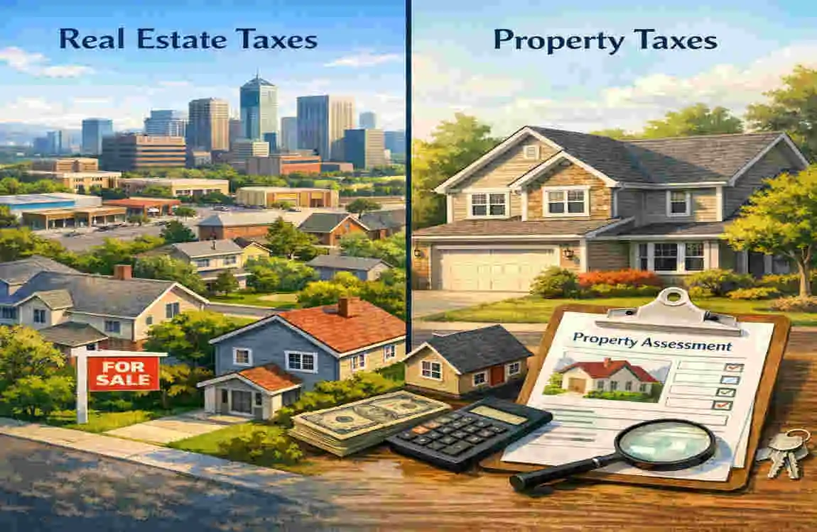 are real estate taxes and property taxes the same