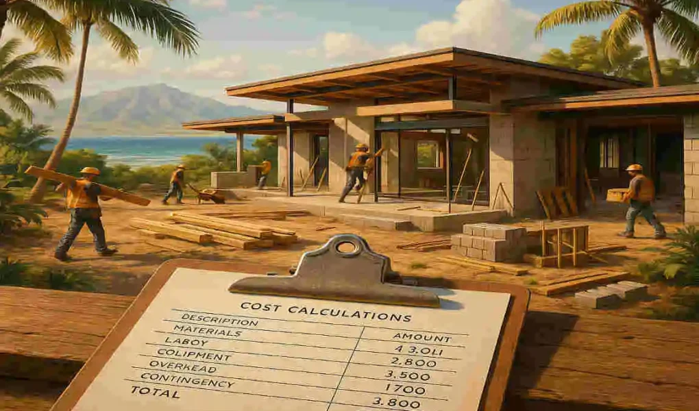 how much does it cost to build a house in maui