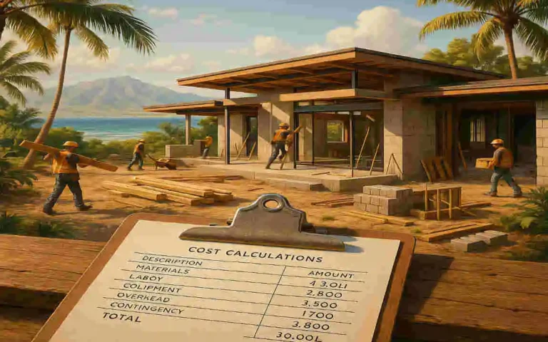 how much does it cost to build a house in maui