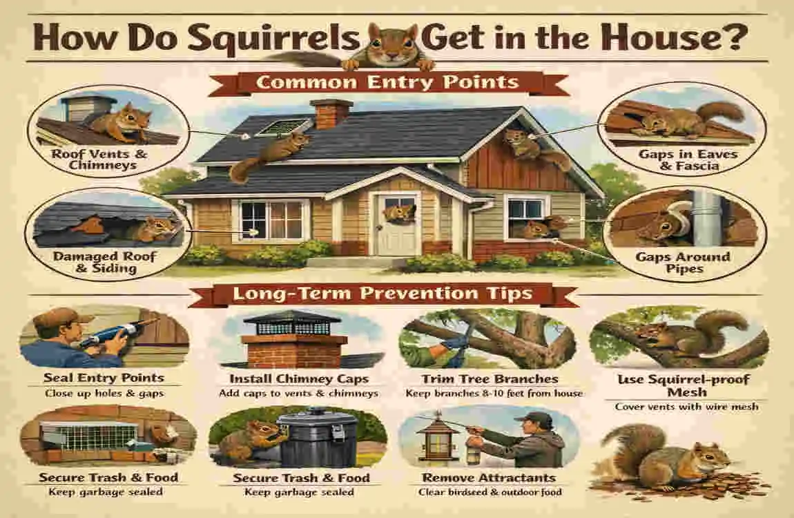 How Do Squirrels Get in the House Without You Noticing? 6 Common Gaps + Easy DIY Fixes
