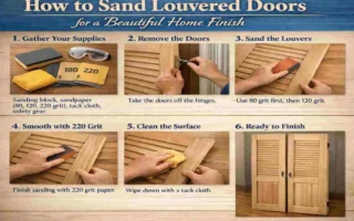 how to sand louvered doors