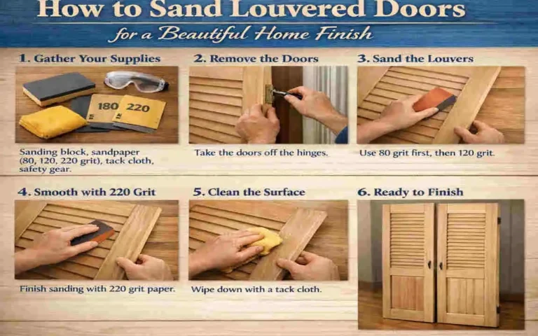 how to sand louvered doors