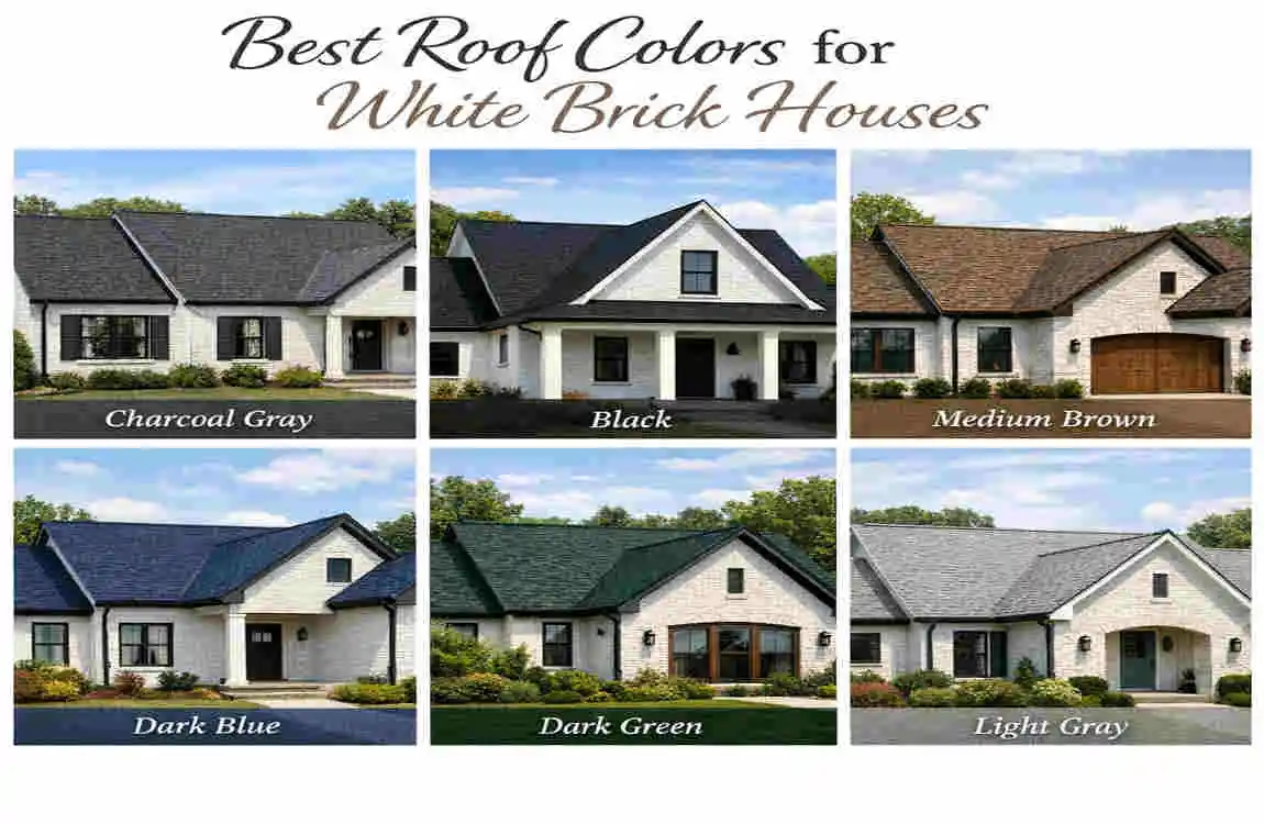 brick house roof color