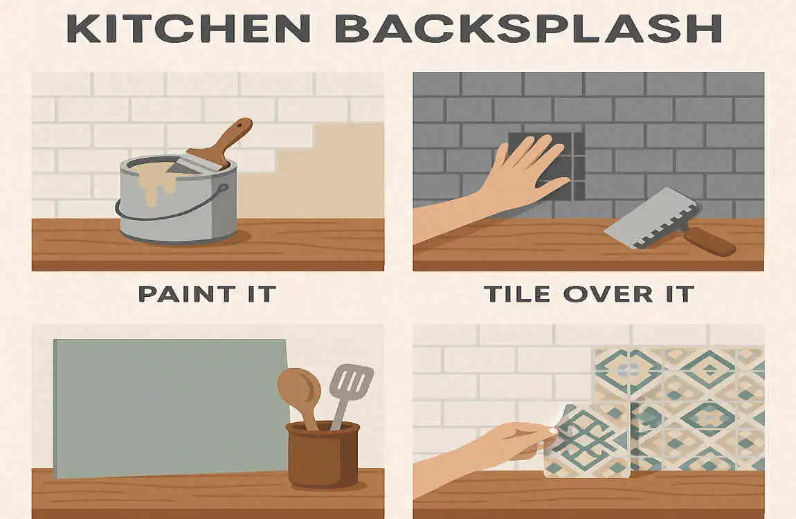 how to remove backsplash from kitchen