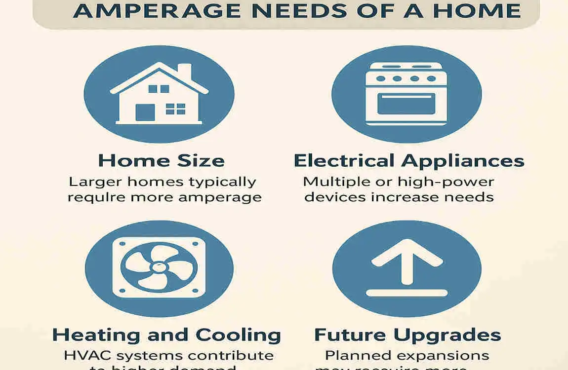 what is the average amperage of a house
