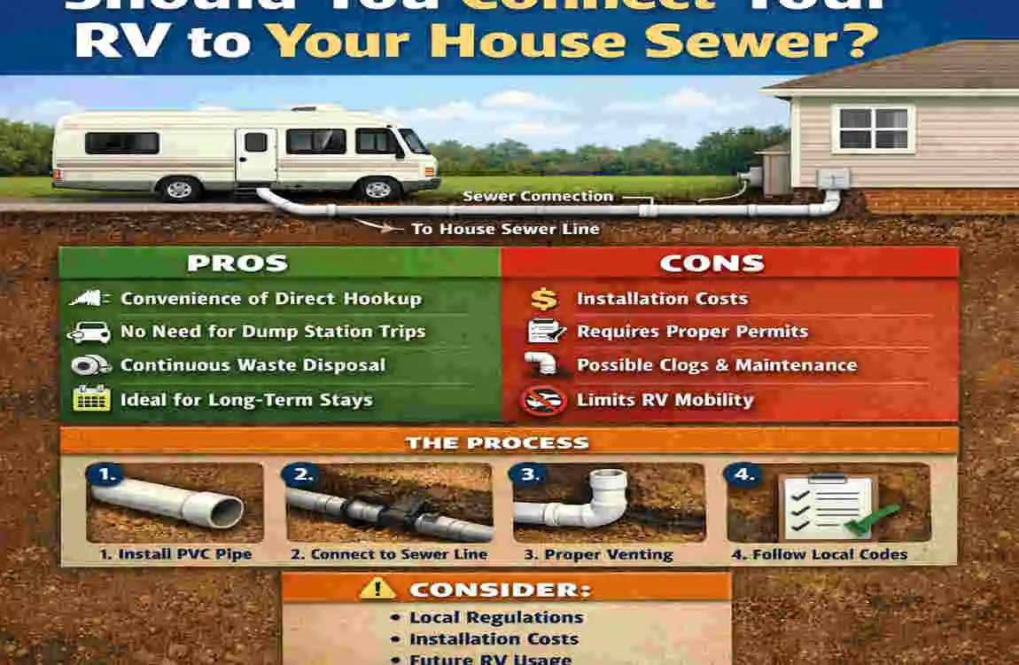 how to connect rv to house sewer