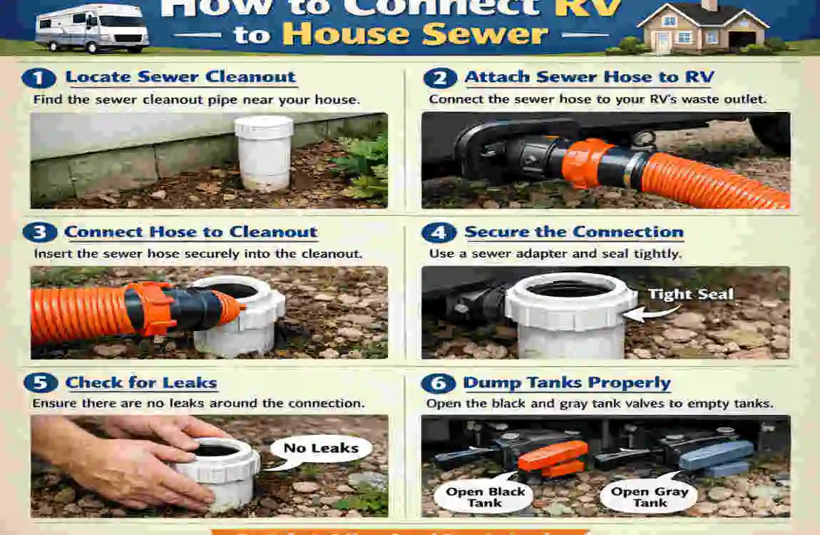 how to connect rv to house sewer