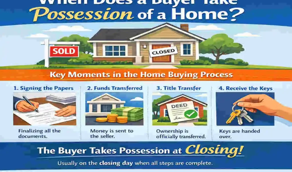 when does buyer take possession of home
