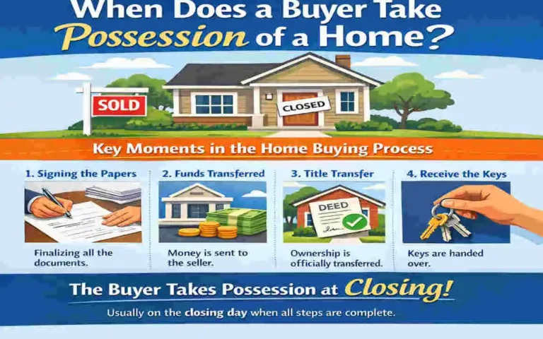 when does buyer take possession of home