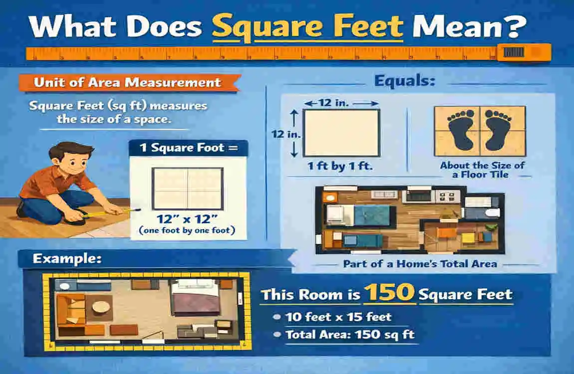 how big is square feet house