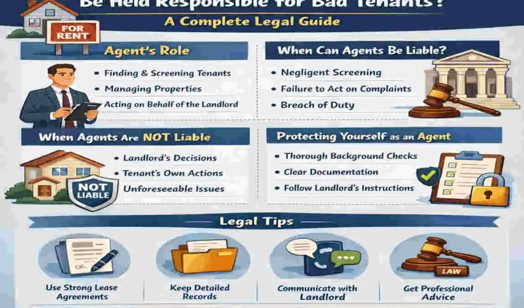 are real estate agent liable for bad tenants