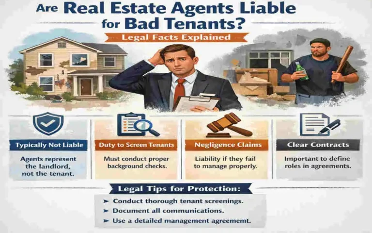 are real estate agent liable for bad tenants