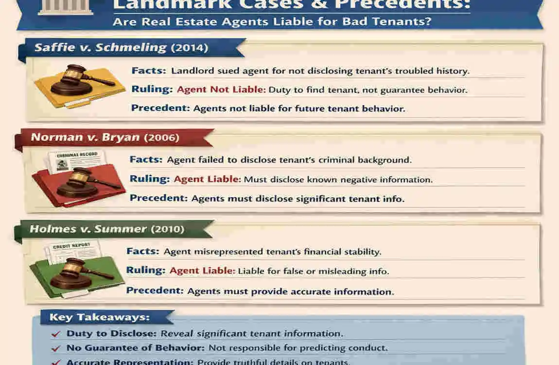 are real estate agent liable for bad tenants