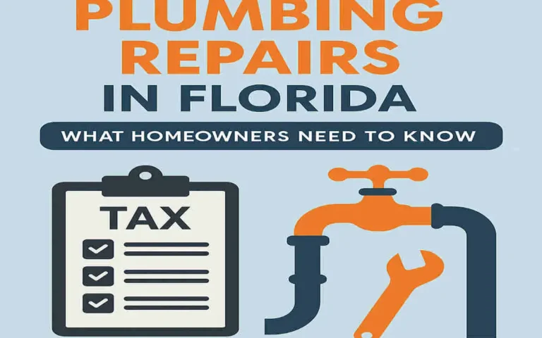 Tax Rules for Plumbing Repairs in Florida: What Homeowners Need to Know