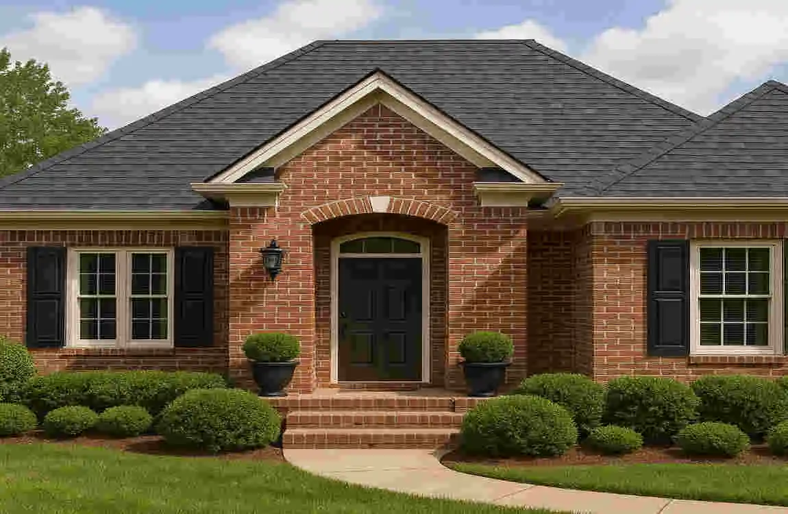 Brick House Roof Color