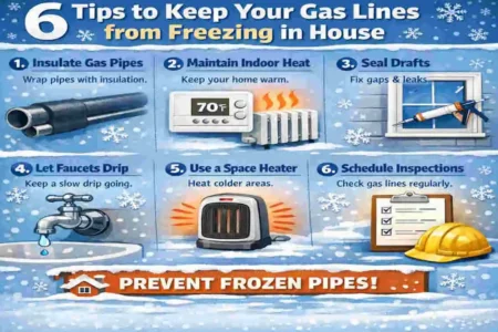 can gas lines freeze in a house