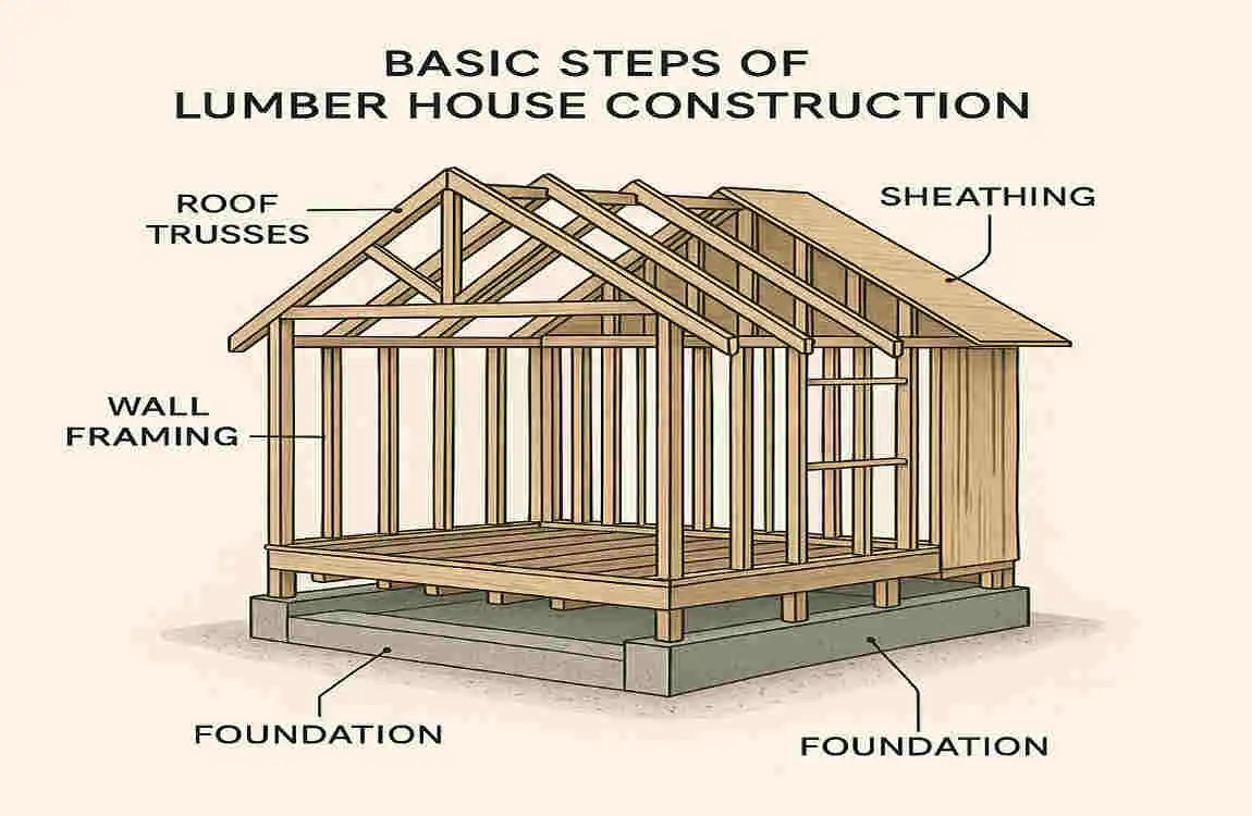 how much lumber is needed to build a house
