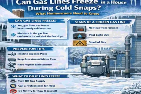 can gas lines freeze in a house