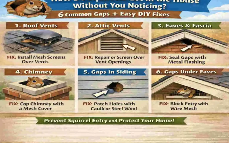How Do Squirrels Get in the House Without You Noticing? 6 Common Gaps + Easy DIY Fixes